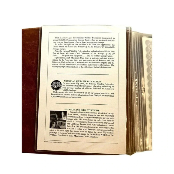 1987 WILDLIFE OF THE 50 STATES - FIRST DAY OF ISSUE PROOFCARD COLLECTION - RARE - Picture 3 of 9